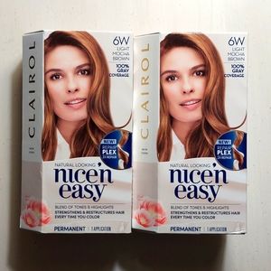 Clairol Nice N Easy Light Mocha Brown Hair Color Bundle